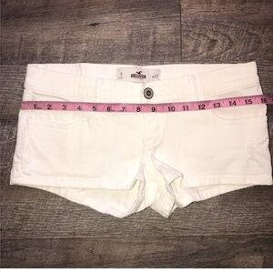 NWOT Hollister White MICRO Jean shorts Size 5 juniors